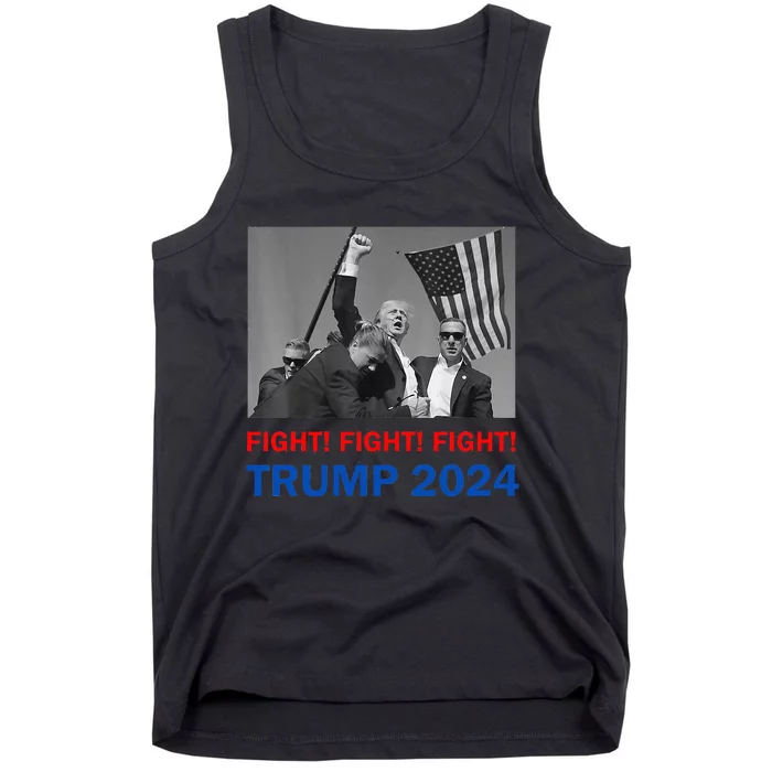 Donald Trump 2024 Fight Fight Fight Donald Trump Fist Pump Tank Top