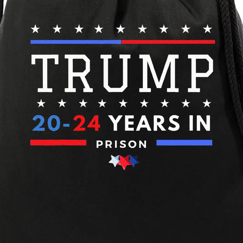 Donald Trump 20 24 Years In Prison Drawstring Bag