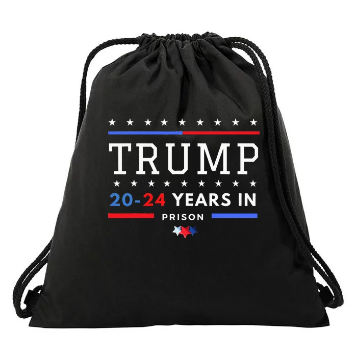 Donald Trump 20 24 Years In Prison Drawstring Bag