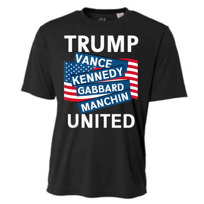 Donald Trump 2024 Joe Manchin Kennedy Gabbard Checkmate Cooling Performance Crew T-Shirt