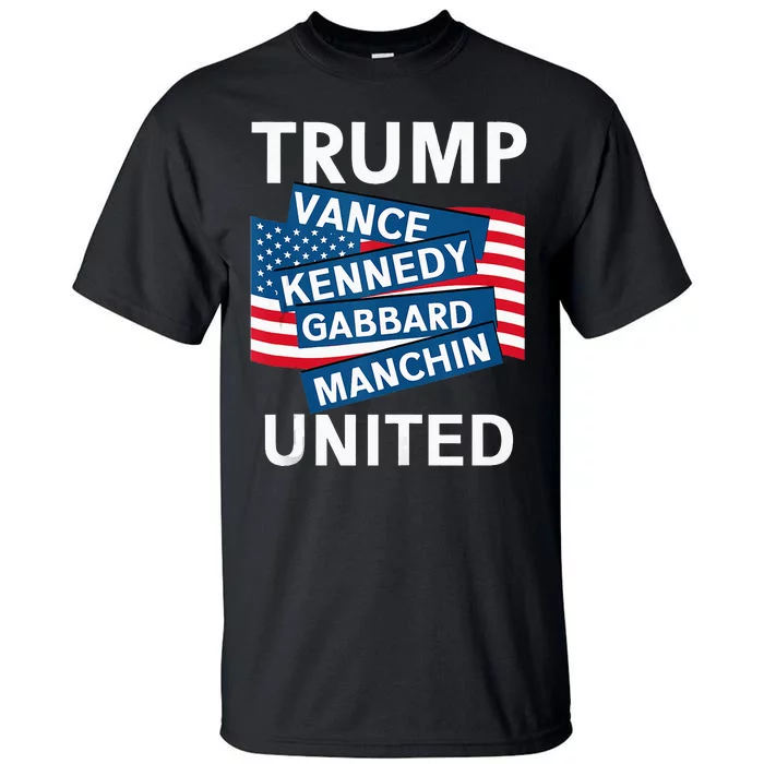 Donald Trump 2024 Joe Manchin Kennedy Gabbard Checkmate Tall T-Shirt