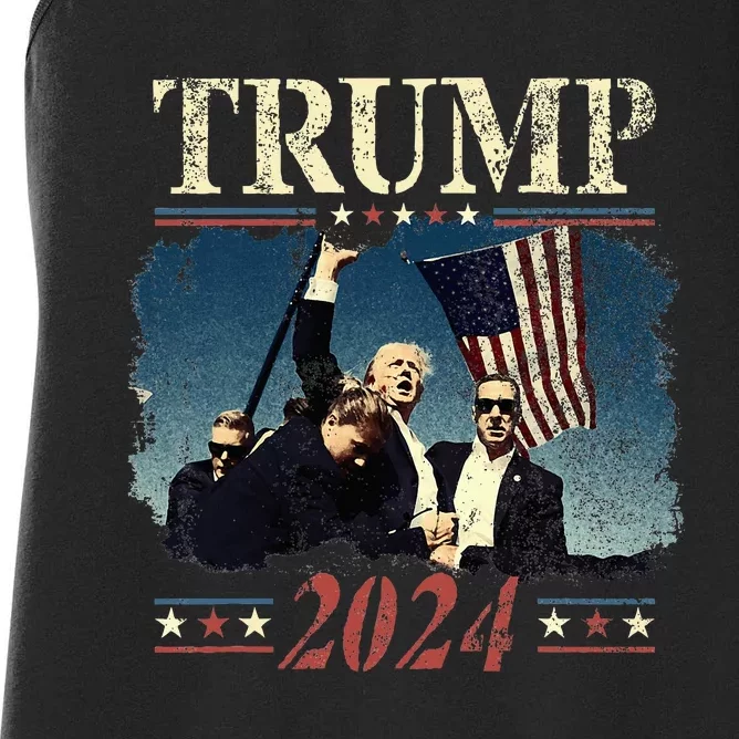 Donald Trump 2024 Women's Racerback Tank