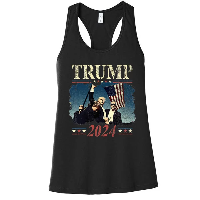 Donald Trump 2024 Women's Racerback Tank