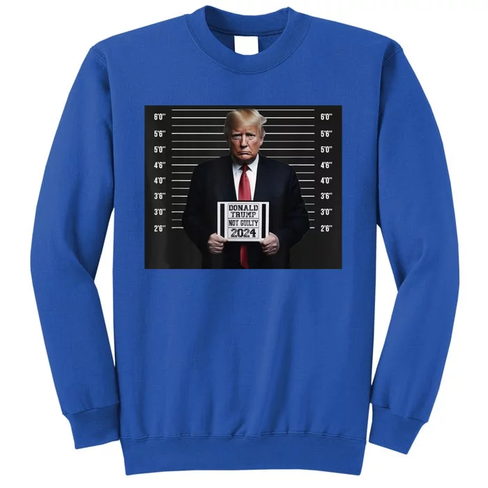 Donald Trump 2024 Not Guilty Trump Election Tall Sweatshirt