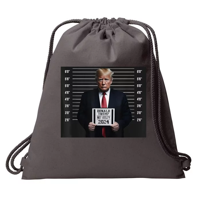 Donald Trump 2024 Not Guilty Trump Election Drawstring Bag