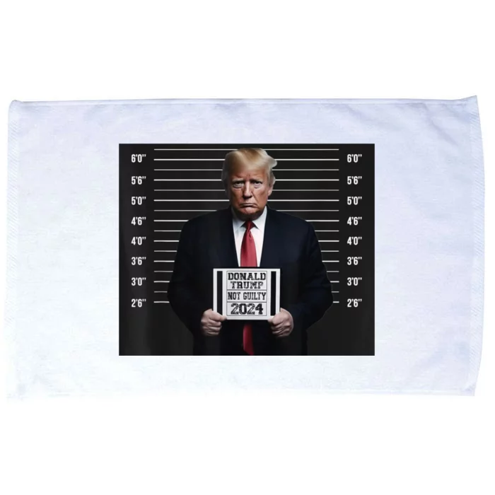 Donald Trump 2024 Not Guilty Trump Election Microfiber Hand Towel