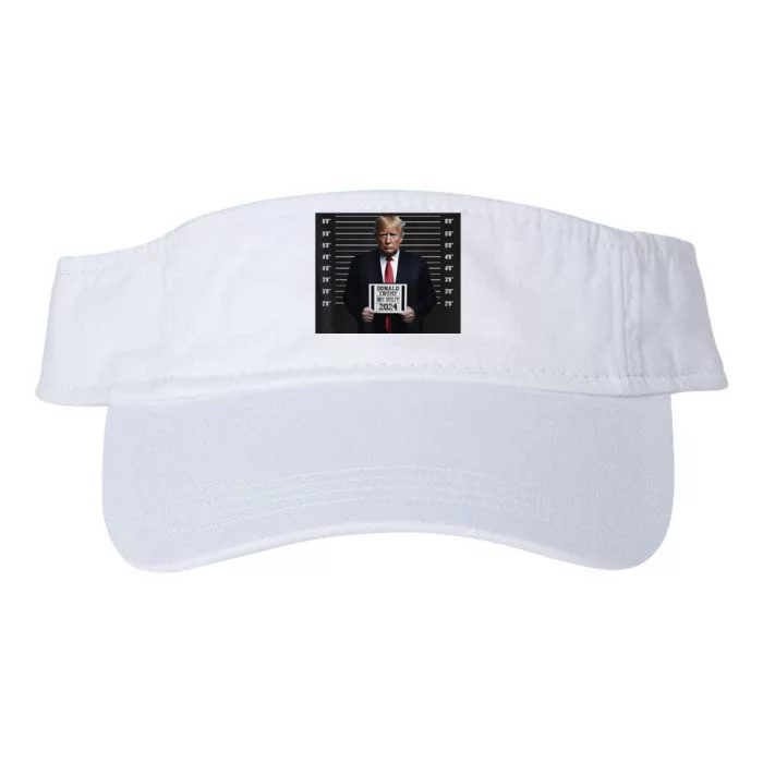 Donald Trump 2024 Not Guilty Trump Election Valucap Bio-Washed Visor