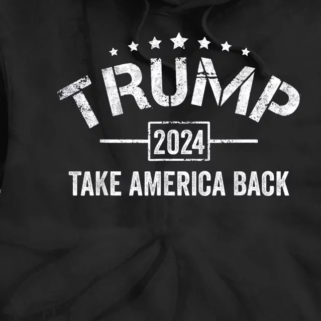 Donald Trump 2024 Take America Back 4th Of July Election Tie Dye Hoodie