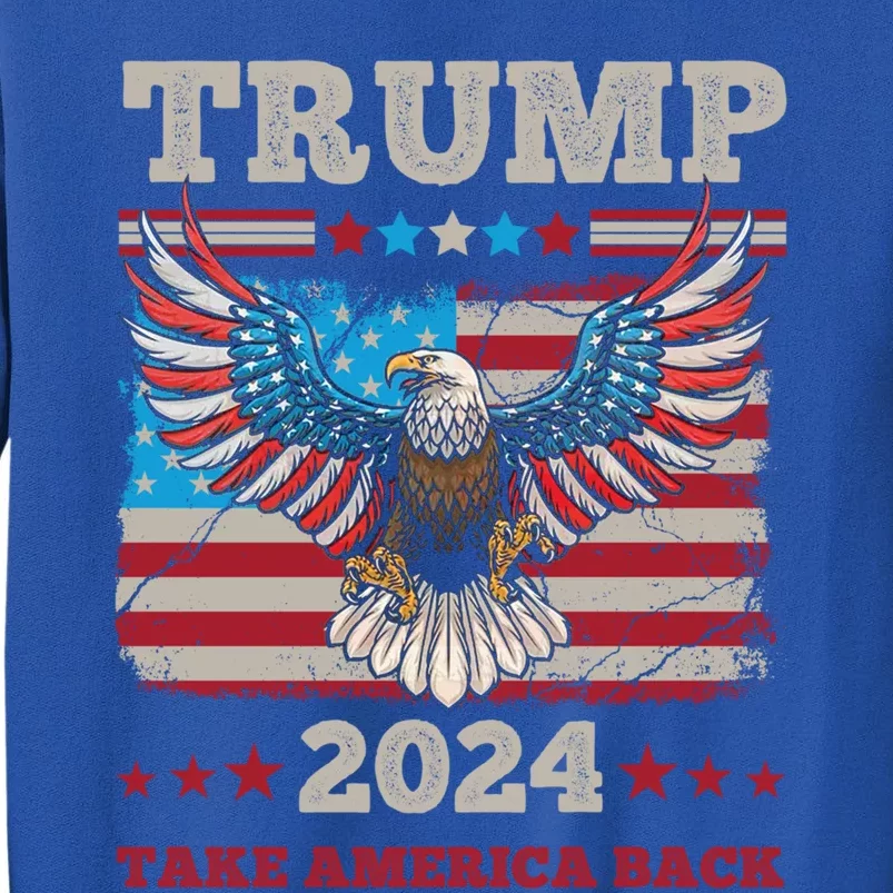 Donald Trump 2024 Usa Election Take America Back Vote Trump Funny Gift Tall Sweatshirt