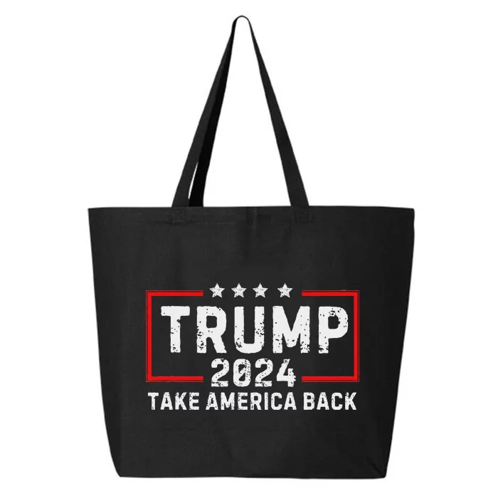 Donald Trump 2024: The Return Take America Back Election 25L Jumbo Tote