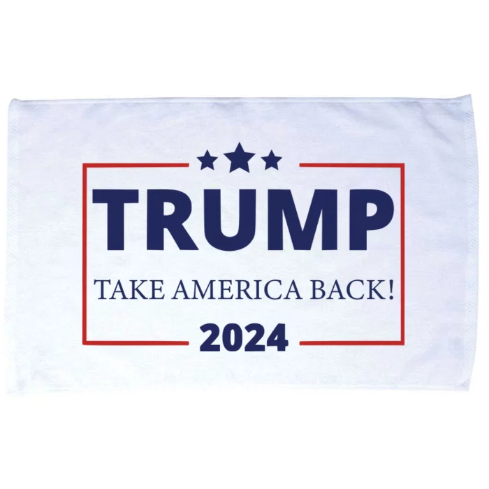 Donald Trump 2024 Take America Back USA United States Microfiber Hand Towel