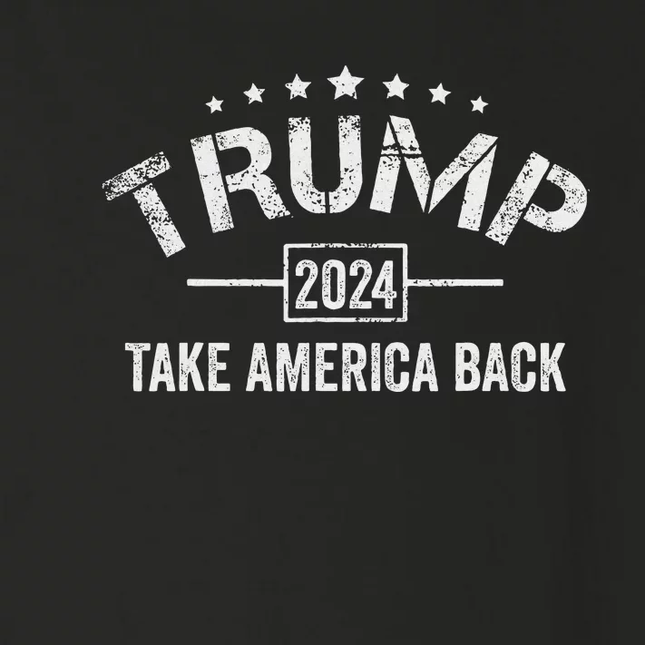 Donald Trump 2024: Take America Back 4th Of July Election Toddler Long Sleeve Shirt