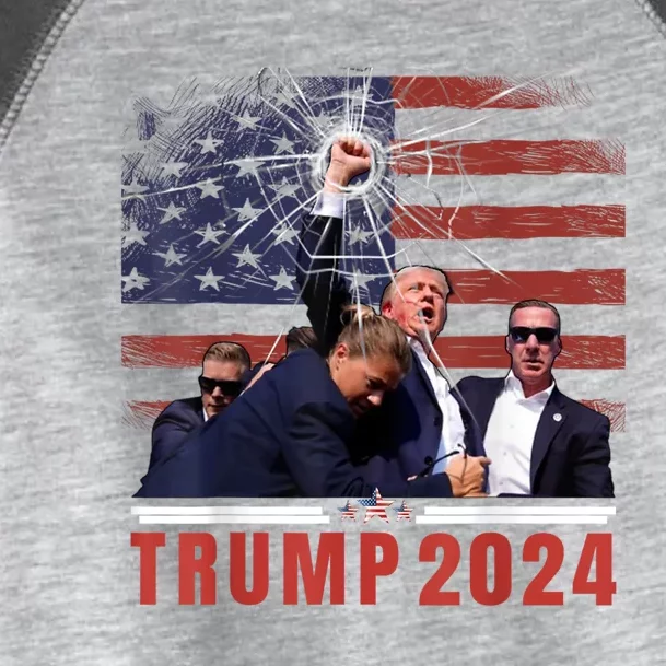 Donald Trump 2024: I Survived The 13th Shot Election Rally Toddler Fine Jersey T-Shirt