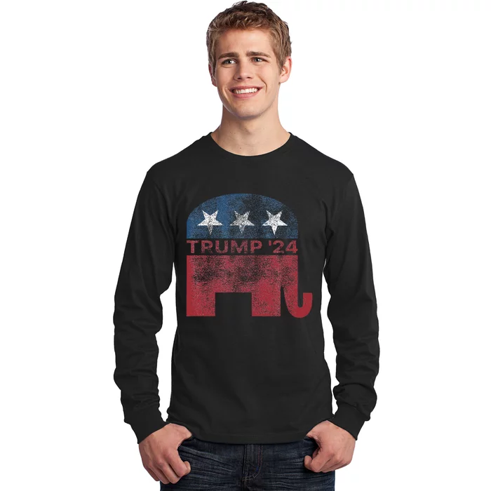 Donald Trump 2024 For President Pro Trump Long Sleeve Shirt