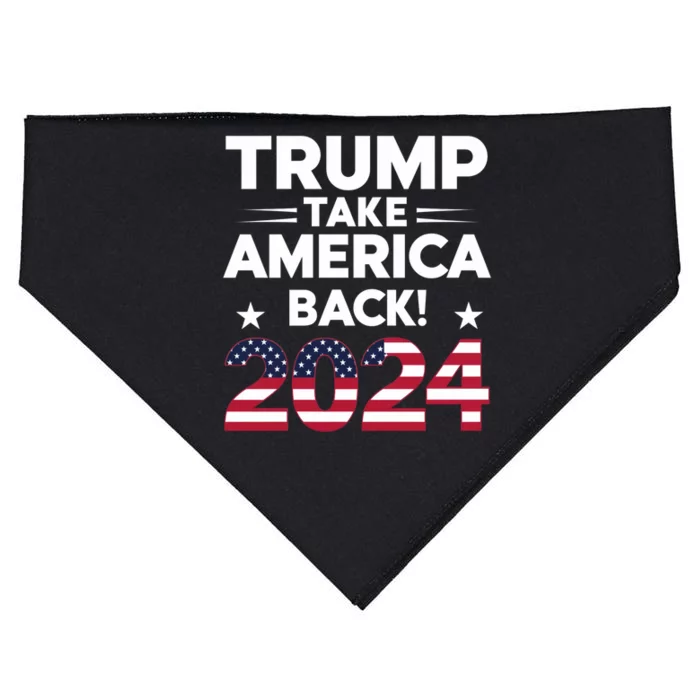 Donald Trump 2024 Take America Back The Return Gift USA-Made Doggie Bandana