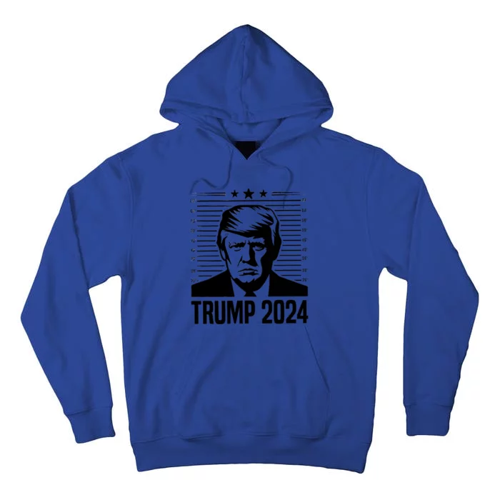 Donald Trump 2024 Mugshot Tall Hoodie