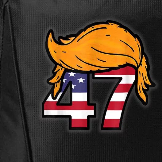 Donald Trump 2024 47th President Hair American Patriot City Backpack