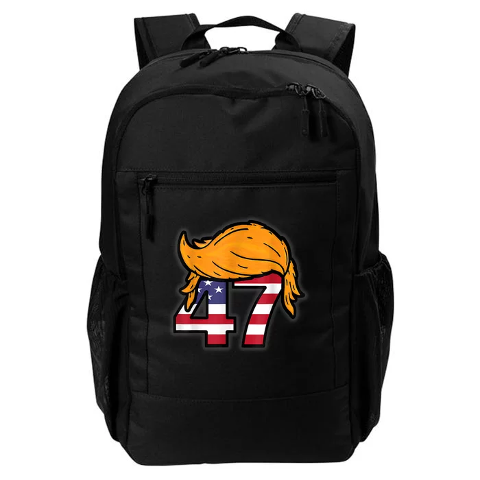 Donald Trump 2024 47th President Hair American Patriot Daily Commute Backpack