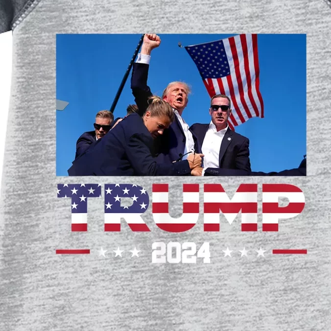 Donald Trump 2024 Survived Shot At Election Rally Infant Baby Jersey Bodysuit