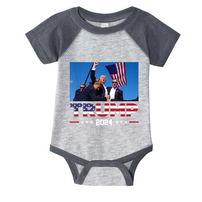 Donald Trump 2024 Survived Shot At Election Rally Infant Baby Jersey Bodysuit