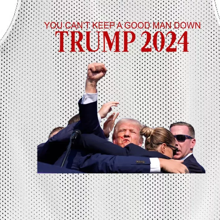 Donald Trump 2024 You CanT Keep A Good Man Down Mesh Reversible Basketball Jersey Tank