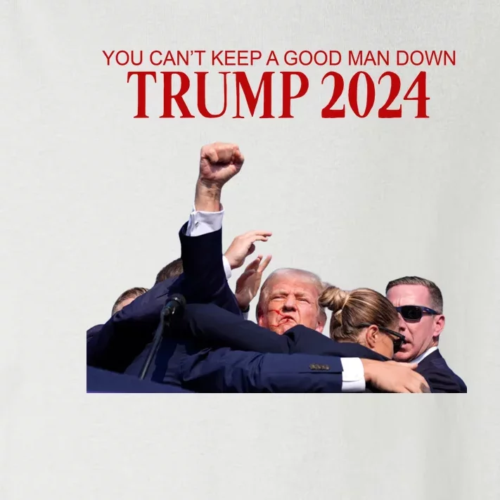 Donald Trump 2024 You CanT Keep A Good Man Down Toddler Long Sleeve Shirt