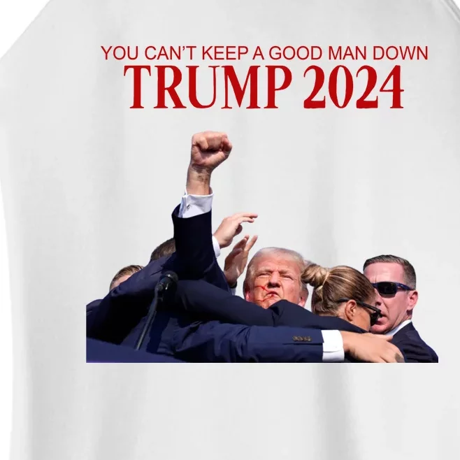 Donald Trump 2024 You CanT Keep A Good Man Down Women’s Perfect Tri Rocker Tank