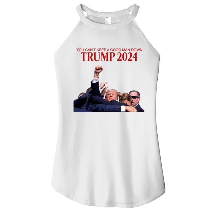 Donald Trump 2024 You CanT Keep A Good Man Down Women’s Perfect Tri Rocker Tank