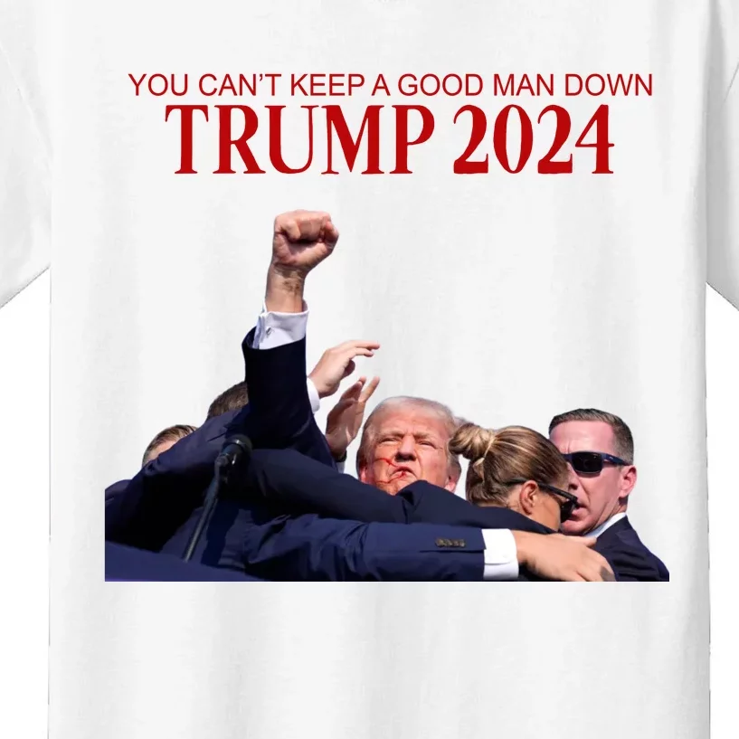 Donald Trump 2024 You CanT Keep A Good Man Down Kids T-Shirt