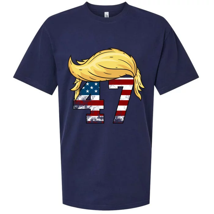 Donald Trump 2024 For President 47th President Trump Hair Sueded Cloud Jersey T-Shirt