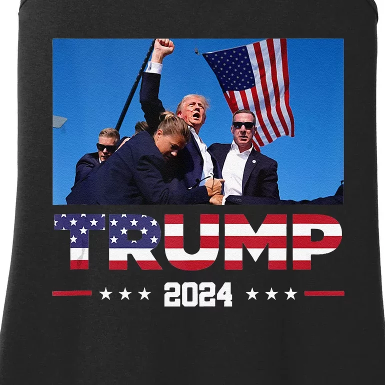 Donald Trump 2024 Survived Shooting At Election Rally Ladies Essential Tank