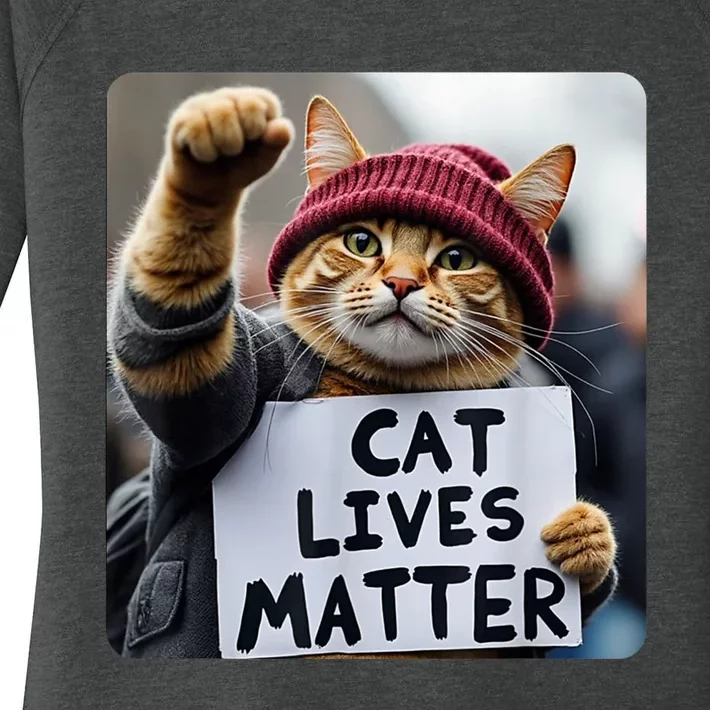 Donald Trump 2024 Cats Cat Lives Matter Trump Women's Perfect Tri Tunic Long Sleeve Shirt