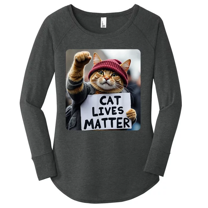 Donald Trump 2024 Cats Cat Lives Matter Trump Women's Perfect Tri Tunic Long Sleeve Shirt