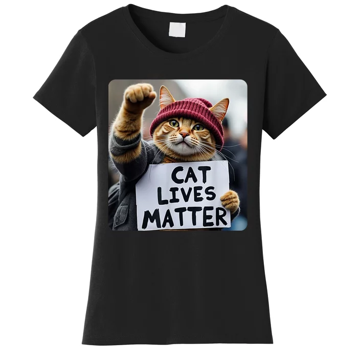 Donald Trump 2024 Cats Cat Lives Matter Trump Women's T-Shirt