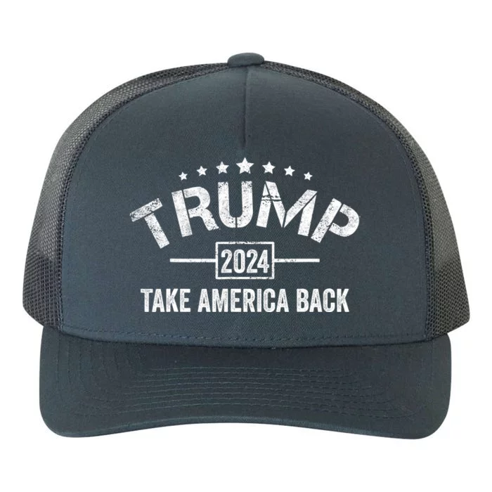 Donald Trump 2024 Take America Back 4th Of July Election Yupoong Adult 5-Panel Trucker Hat