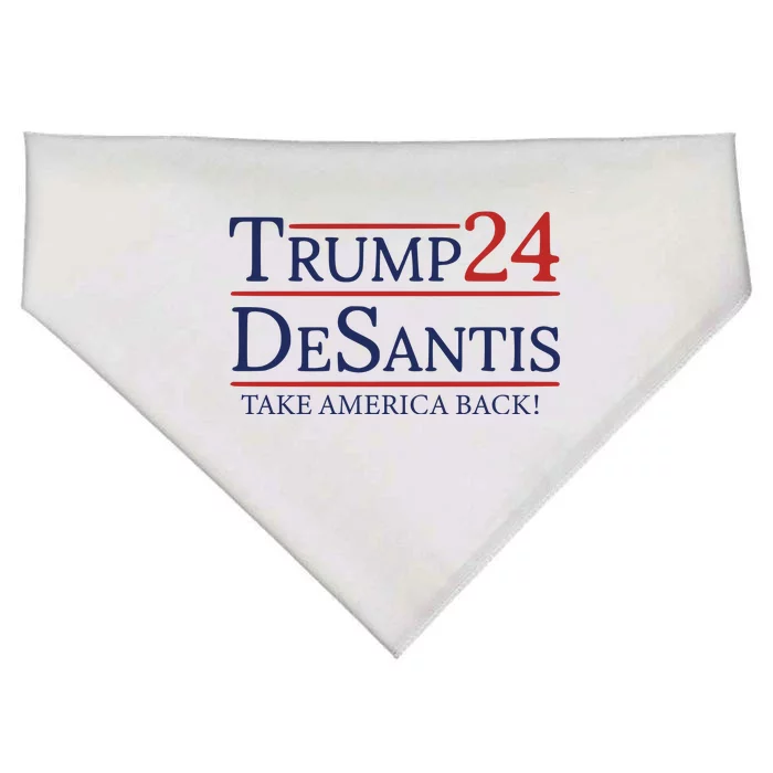 Donald Trump 2024 Take America Back USA United States USA-Made Doggie Bandana