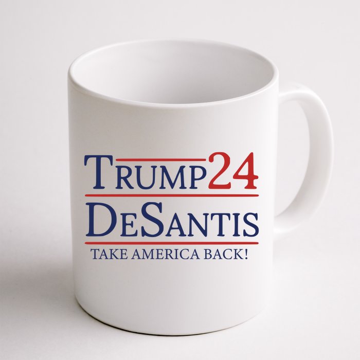 Donald Trump 2024 Take America Back USA United States Front & Back Coffee Mug