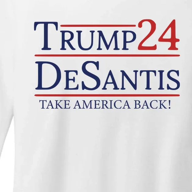 Donald Trump 2024 Take America Back USA United States Womens CVC Long Sleeve Shirt