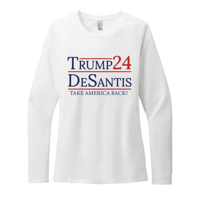 Donald Trump 2024 Take America Back USA United States Womens CVC Long Sleeve Shirt