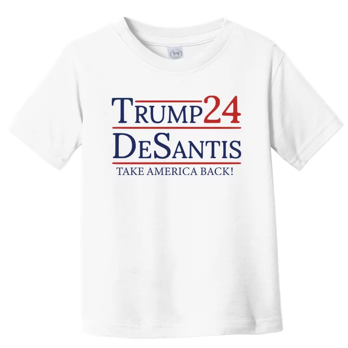 Donald Trump 2024 Take America Back USA United States Toddler T-Shirt