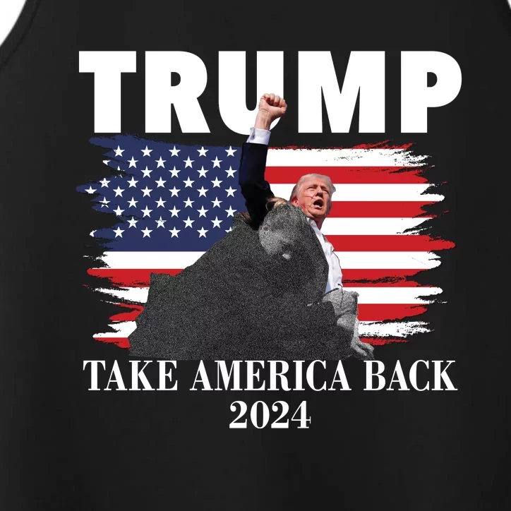 Donald Trump 2024 Take America Back Performance Tank