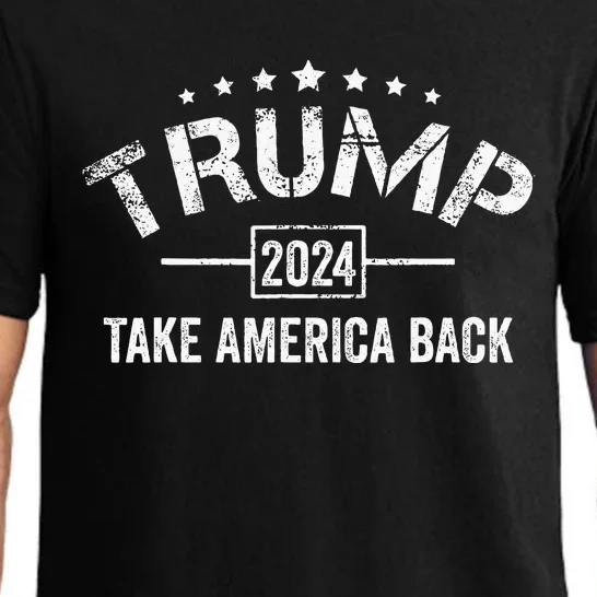 Donald Trump 2024 Take America Back 4th Of July Election Pajama Set