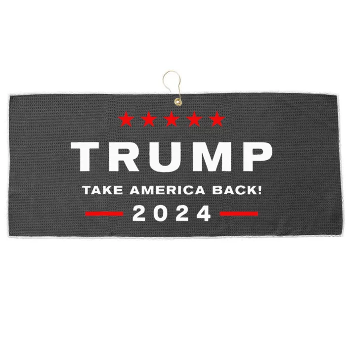 Donald Trump 2024 Take America Back Election Large Microfiber Waffle Golf Towel