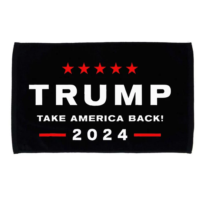 Donald Trump 2024 Take America Back Election Microfiber Hand Towel