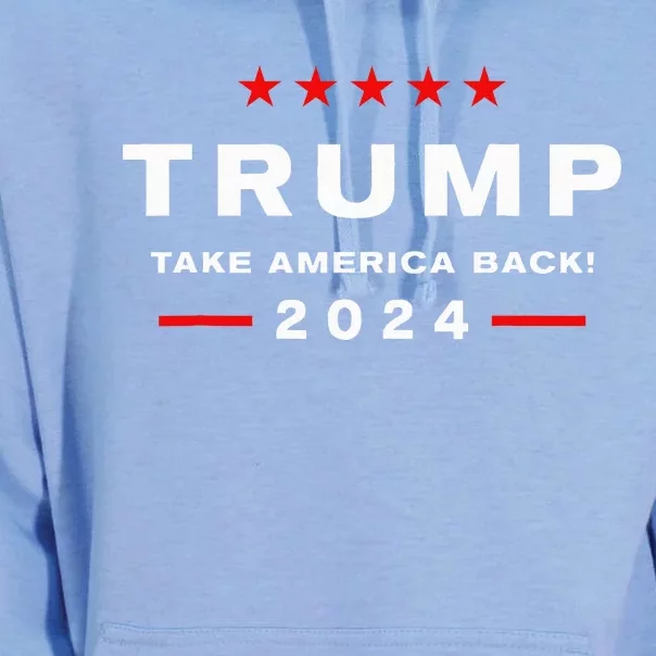 Donald Trump 2024 Take America Back Election Unisex Surf Hoodie