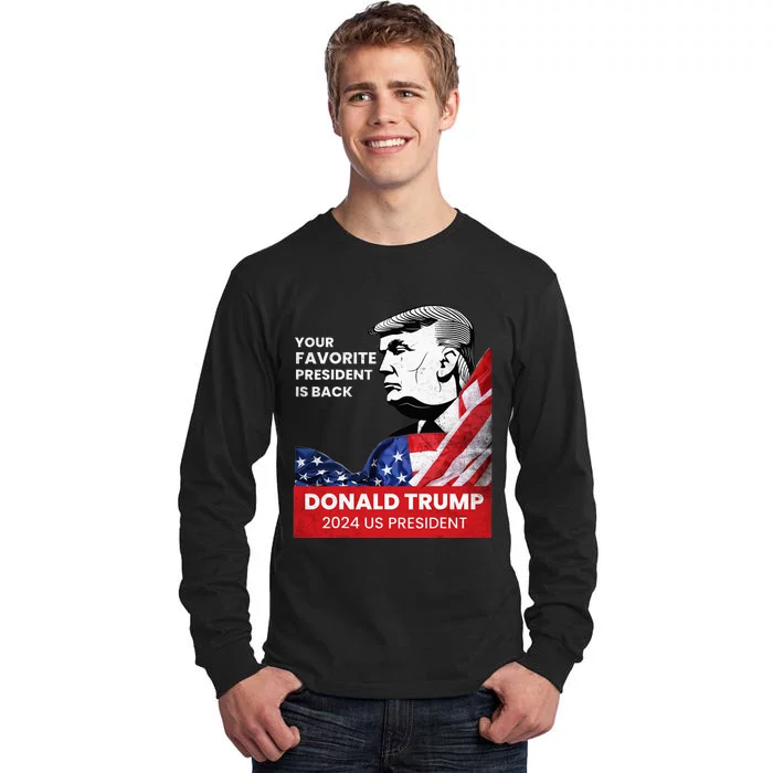 Donald Trump 2024 Take America Back 47TH US president Tall Long Sleeve T-Shirt