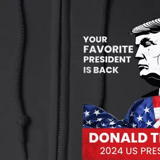 Donald Trump 2024 Take America Back 47TH US president Full Zip Hoodie