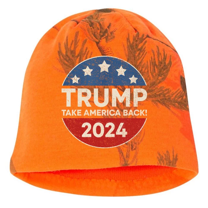 Donald Trump 2024 Take America Back! Trump 2024 Election The Return Ultra MAGA Kati - Camo Knit Beanie