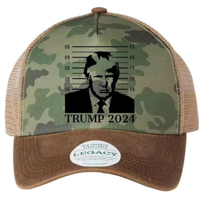 Donald Trump 2024 Mugshot Take America Back Usa Legacy Tie Dye Trucker Hat