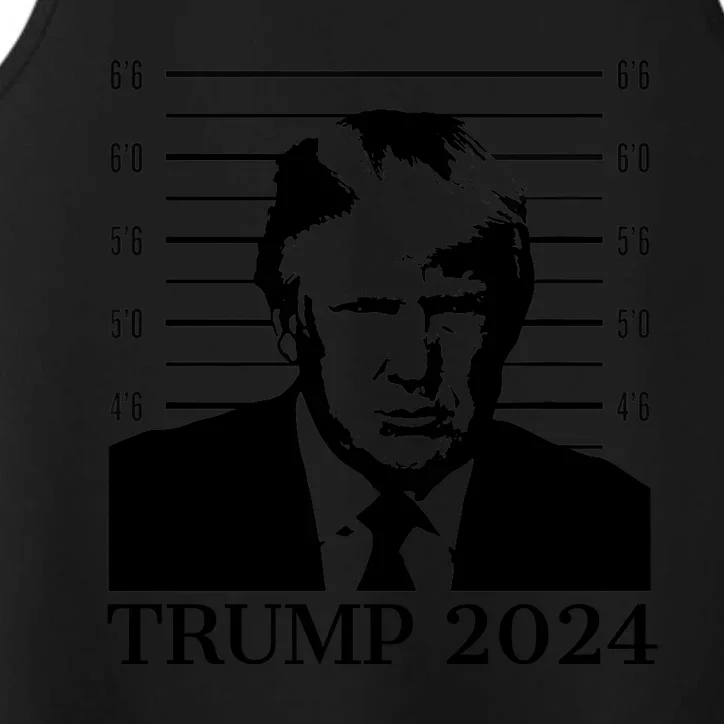 Donald Trump 2024 Mugshot Take America Back Usa Performance Tank